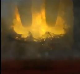 Video of electric arc furnace smelting site
