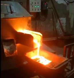 Video of electric arc furnace smelting site