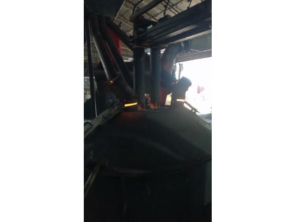 Video of electric arc furnace smelting site