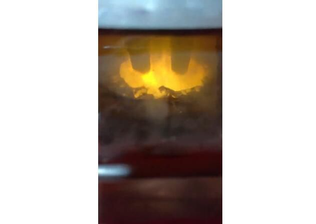 Video of electric arc furnace smelting site