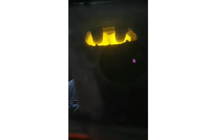 Video of electric arc furnace smelting site