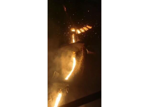 Video of electric arc furnace smelting site