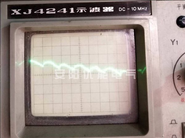 During the operation test of a constant power 12 pulse DC power supply