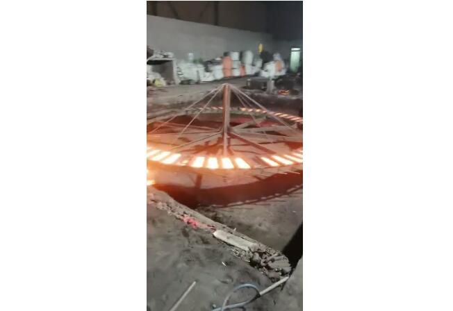 Video of electric arc furnace smelting site
