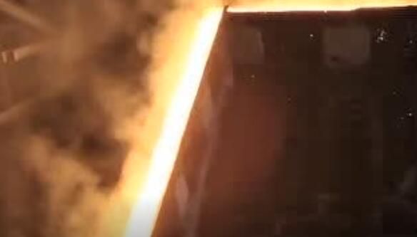 Video of electric arc furnace smelting site