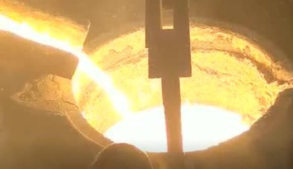 Video of electric arc furnace smelting site