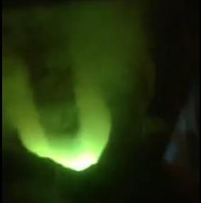 Video of electric arc furnace smelting site