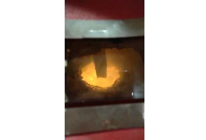 Video of electric arc furnace smelting site