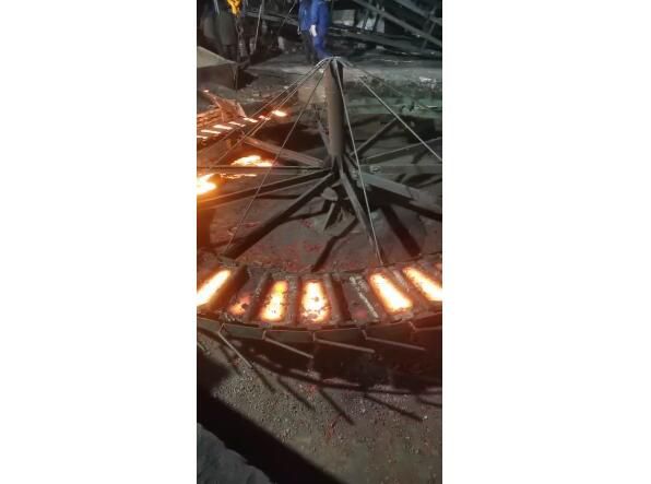 Video of electric arc furnace smelting site