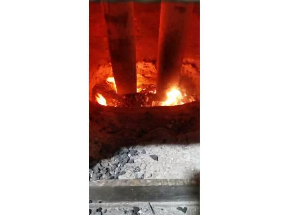Video of electric arc furnace smelting site